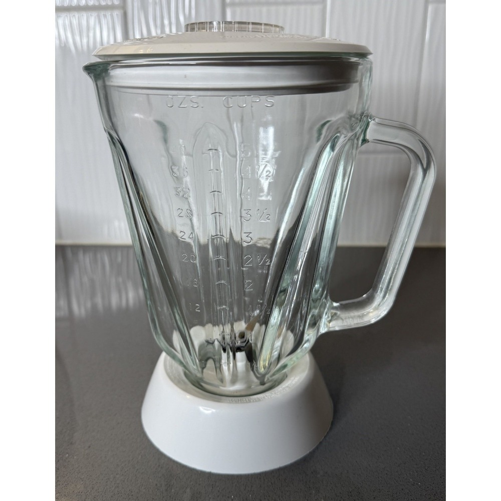 Hamilton Beach Blender 52254 40oz 5C Glass Jar Pitcher, Blade Assembly & Lid OEM